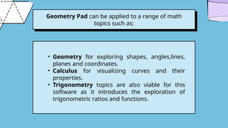 Geometry Pad ( An Interactive Mathematics App) | PPTX