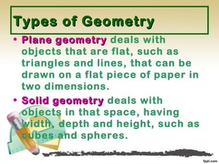 Geometry sizes and shapes | PPT