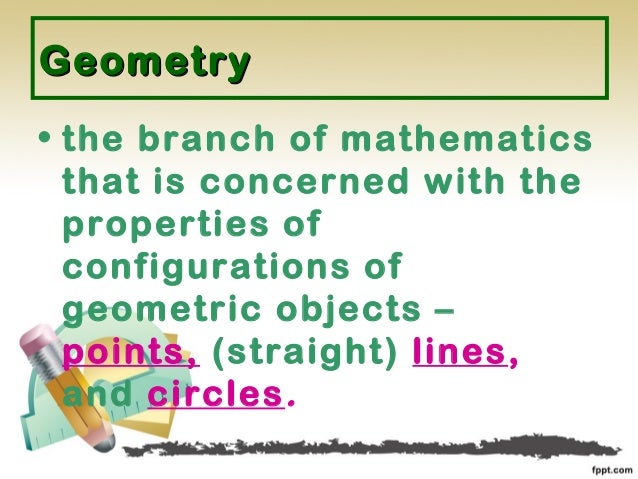 Geometry sizes and shapes