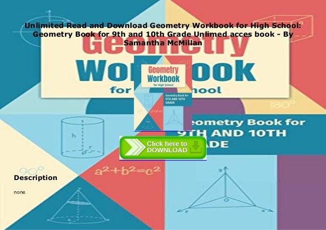 Unlimited Read and Download Geometry Workbook for High School: Geometry ...