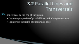 Geometry 03 Parallel and Perpendicular Lines.pptx