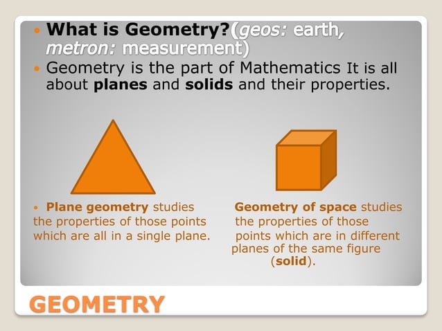 Geometry 1 Basic Definitions Ppt