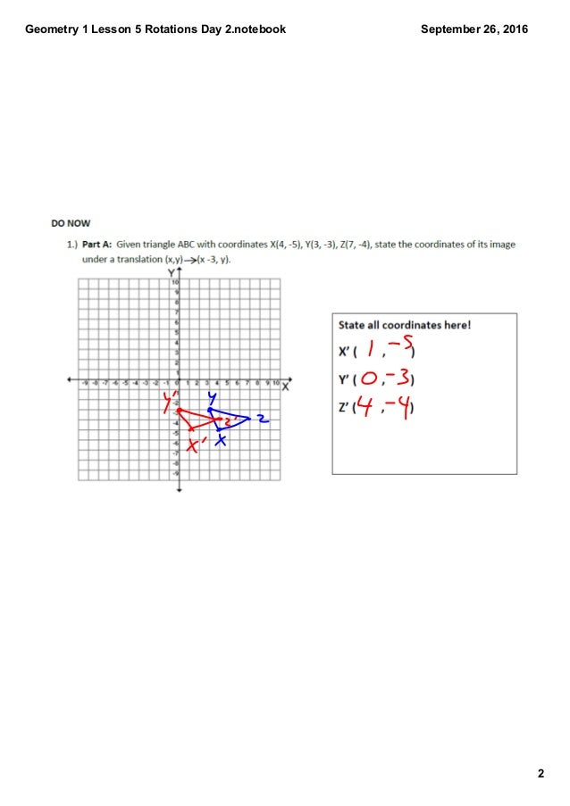 Geometry 1 lesson 5 rotations day 2
