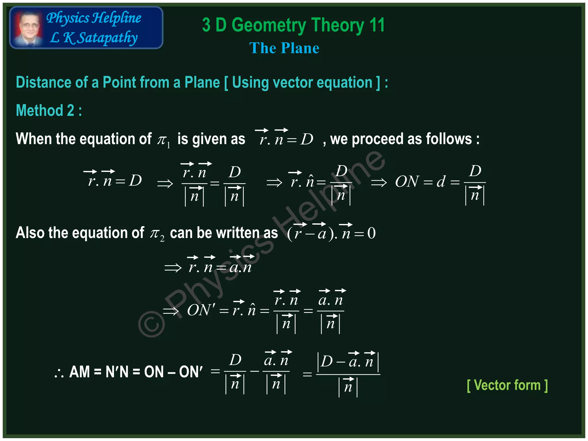 3D Geometry Theory 11 | PPT