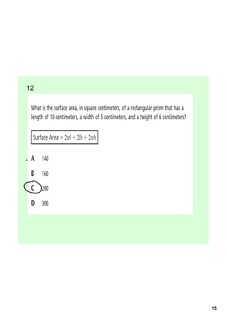 12  

   A    
   B    
   C    
   D    




           15
 