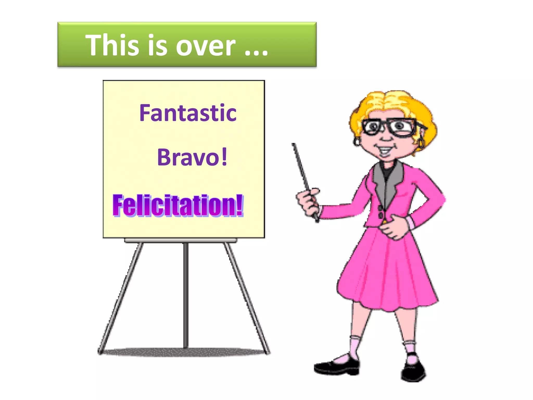 This is over ...

    Fantastic
      Bravo!
 