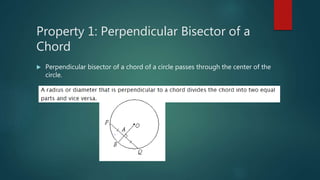 Geometry circle properties | PPTX
