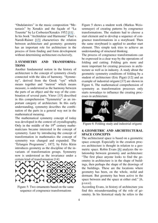 Geometry concepts in architectural design | PDF