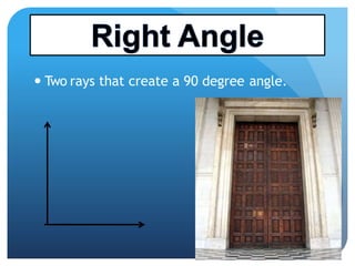  Two rays that create a 90 degree angle.
 