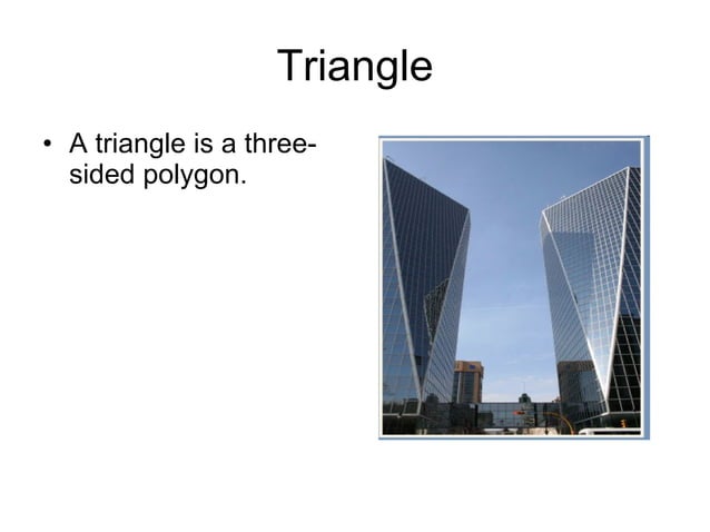 Geometry In The Real World PPT Geometry In The Real World PPT