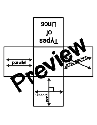 per
pendicular
Types
of
Lines
parallel
 