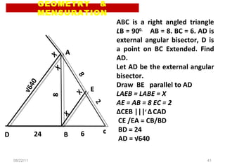 Geometry & mensuration 1 | PPT