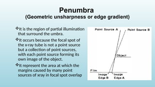 Geometry of the Radiographic Image | PPTX