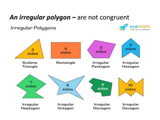 An irregular polygon – are not congruent