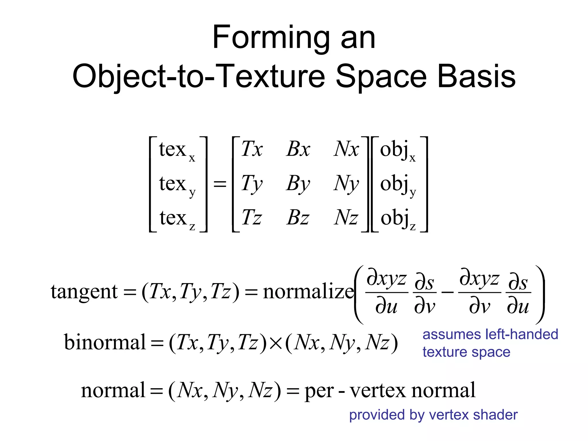 Geometry Shader-based Bump Mapping Setup | PPT