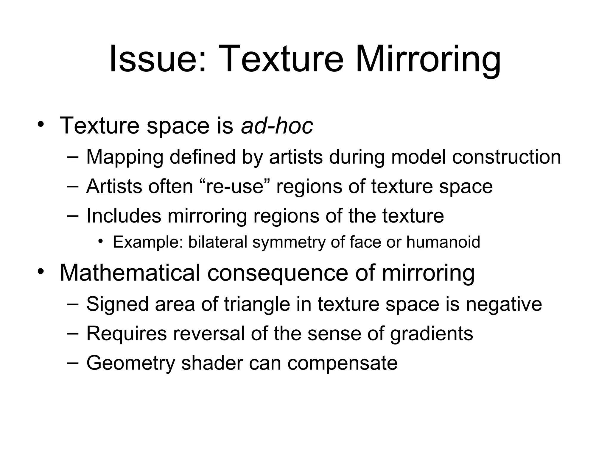 Geometry Shader-based Bump Mapping Setup | PPT