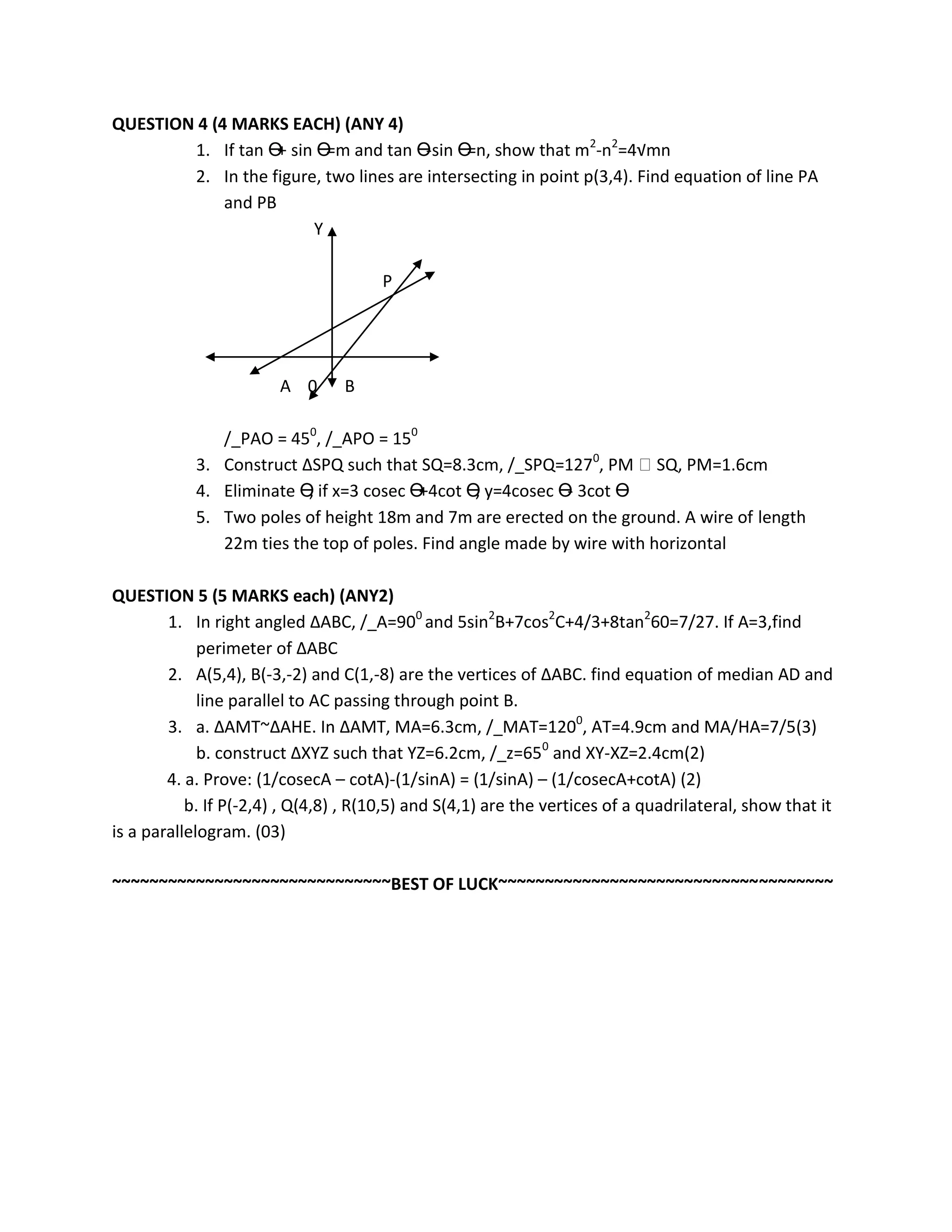 Geometry Test 3chap PDF Geometry test 3chap pdf
