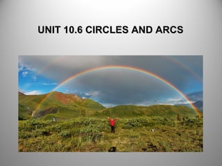 UNIT 10.6 CIRCLES AND ARCSUNIT 10.6 CIRCLES AND ARCS
 