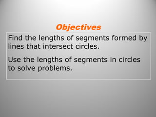 Geometry unit 12.4 segment lengths | PPT