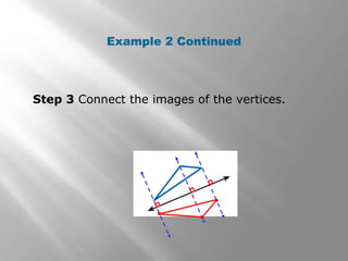 Example 2 Continued 
Step 3 Connect the images of the vertices. 
 