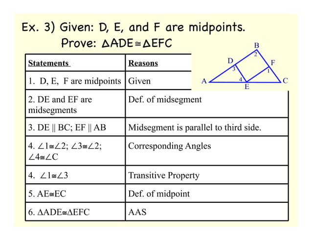 Geo midsegments | PDF