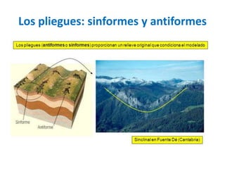 Los pliegues: sinformes y antiformes 
 