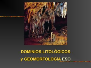 DOMINIOS LITOLÓGICOS
y GEOMORFOLOGÍA ESO
 