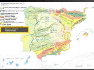 Llanuras costeras
mediterráneas
 