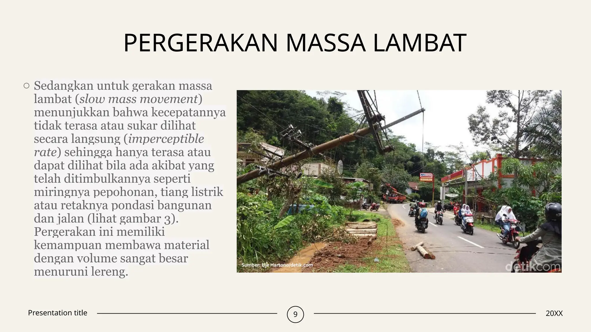 Geomorfologi 5-6 Mass Movement material pptx | PPTX