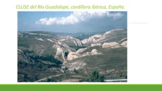 CLUSE del Río Guadolope, cordillera Ibérica, España.
 