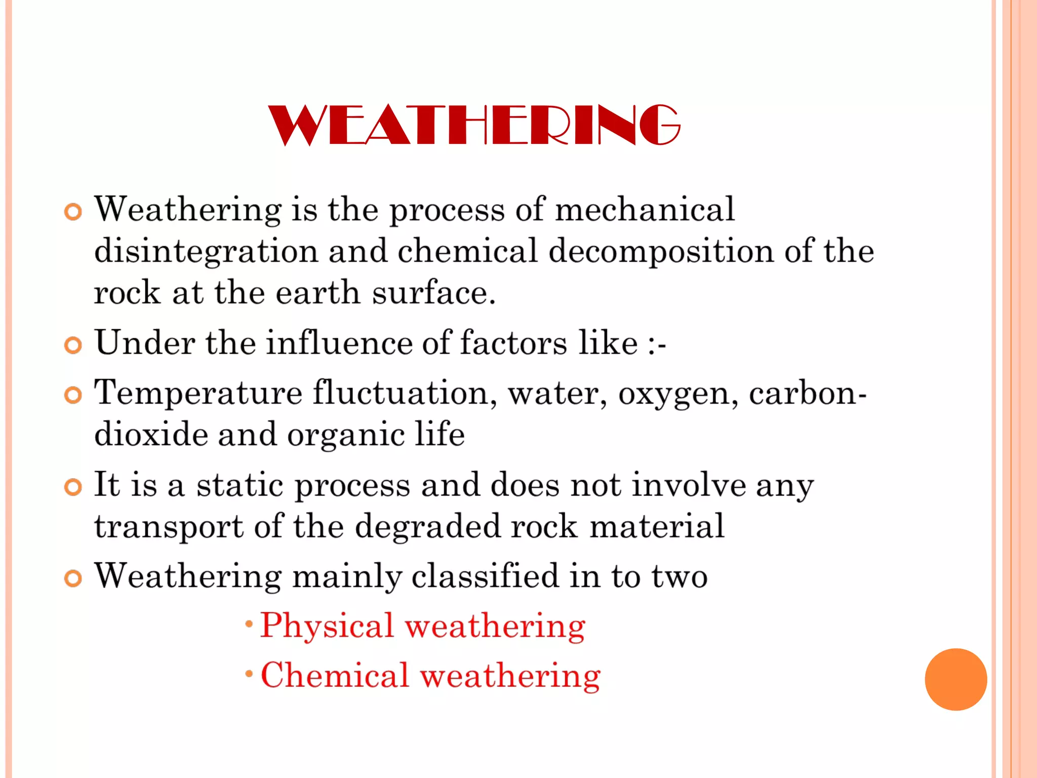 WEATHERING
 