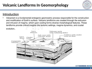 Geomorphology presentation on Volcanic Landforms | PPTX