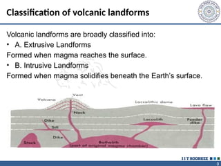 Geomorphology presentation on Volcanic Landforms | PPTX