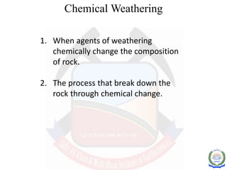 Weathering & it types | PPTX