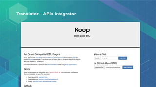 Translator – APIs integrator
 
