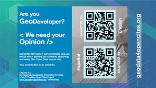 Give us your opinion.
geodata4opencites.org
 