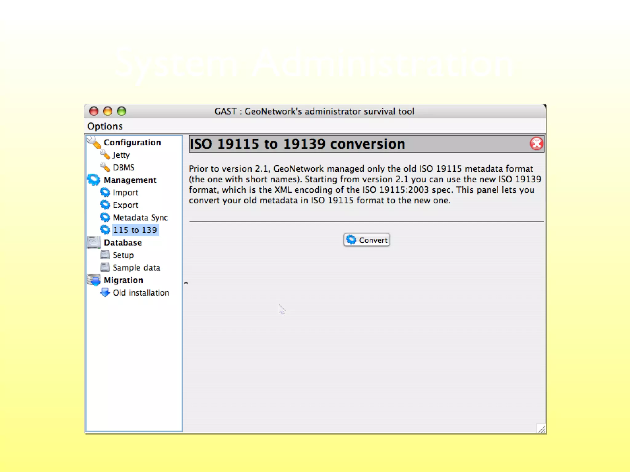 System Administration
 