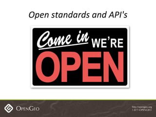 Open standards and API's 
