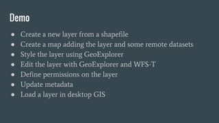 GeoNode intro and demo | PDF