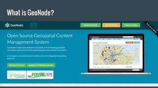 GeoNode intro and demo | PDF