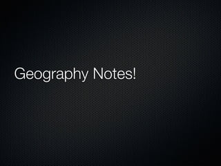 Geo Notes .Key