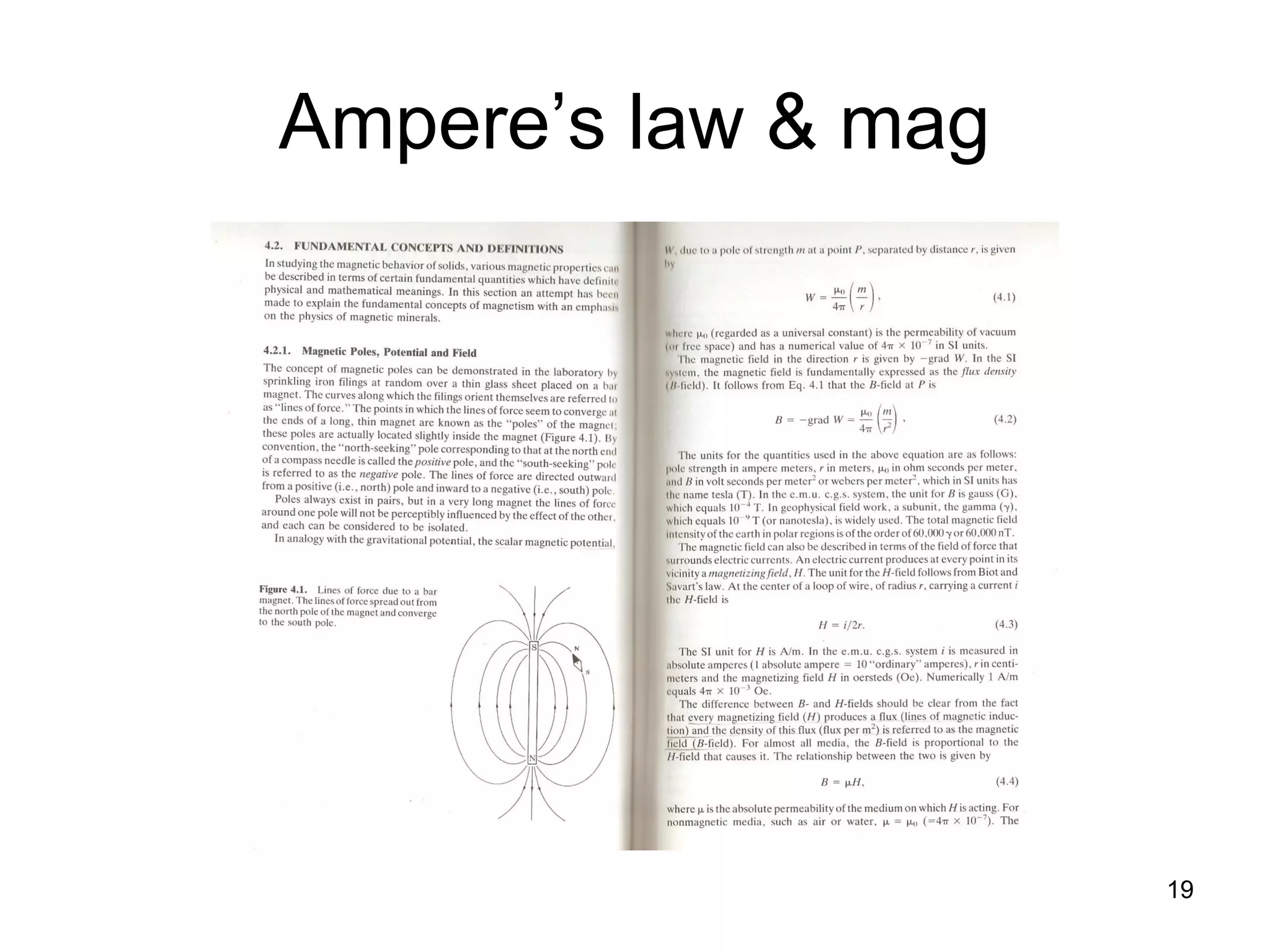 Ampere’s law & mag

19

 