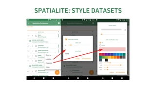 SPATIALITE:	STYLE	DATASETS
 