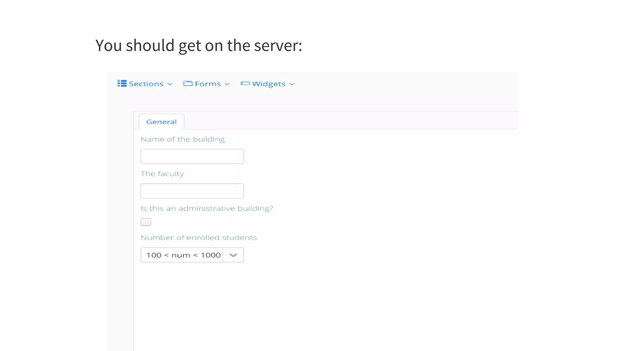 You	should	get	on	the	server:
 