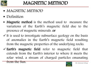 Using A Magnet Method Geophysical exploration | PPTX