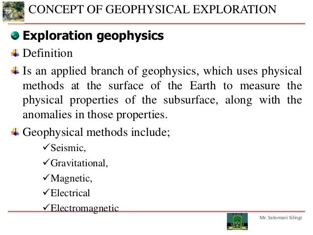 Geophysical Exploration