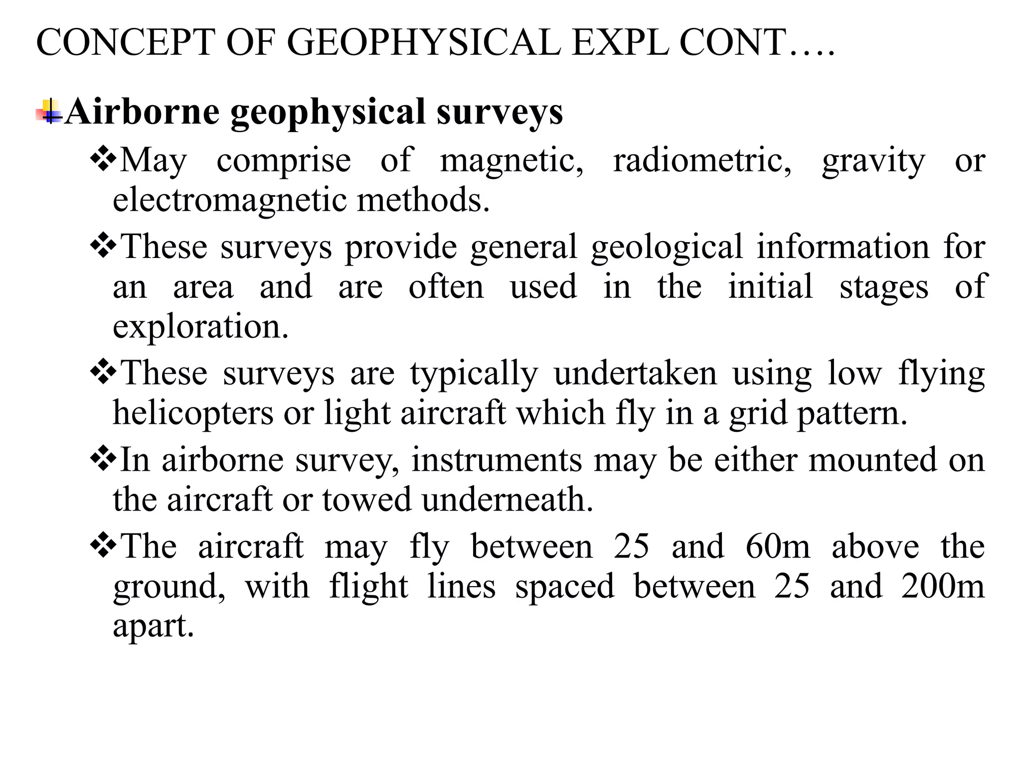 Geophysical methods brief summary | PPTX