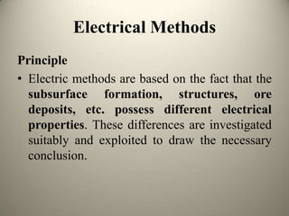 Geo-Physical Investigations | PPTX
