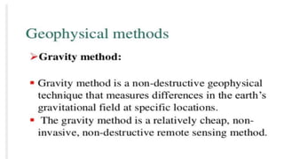 Mining geology :Geophysical methods | PPTX