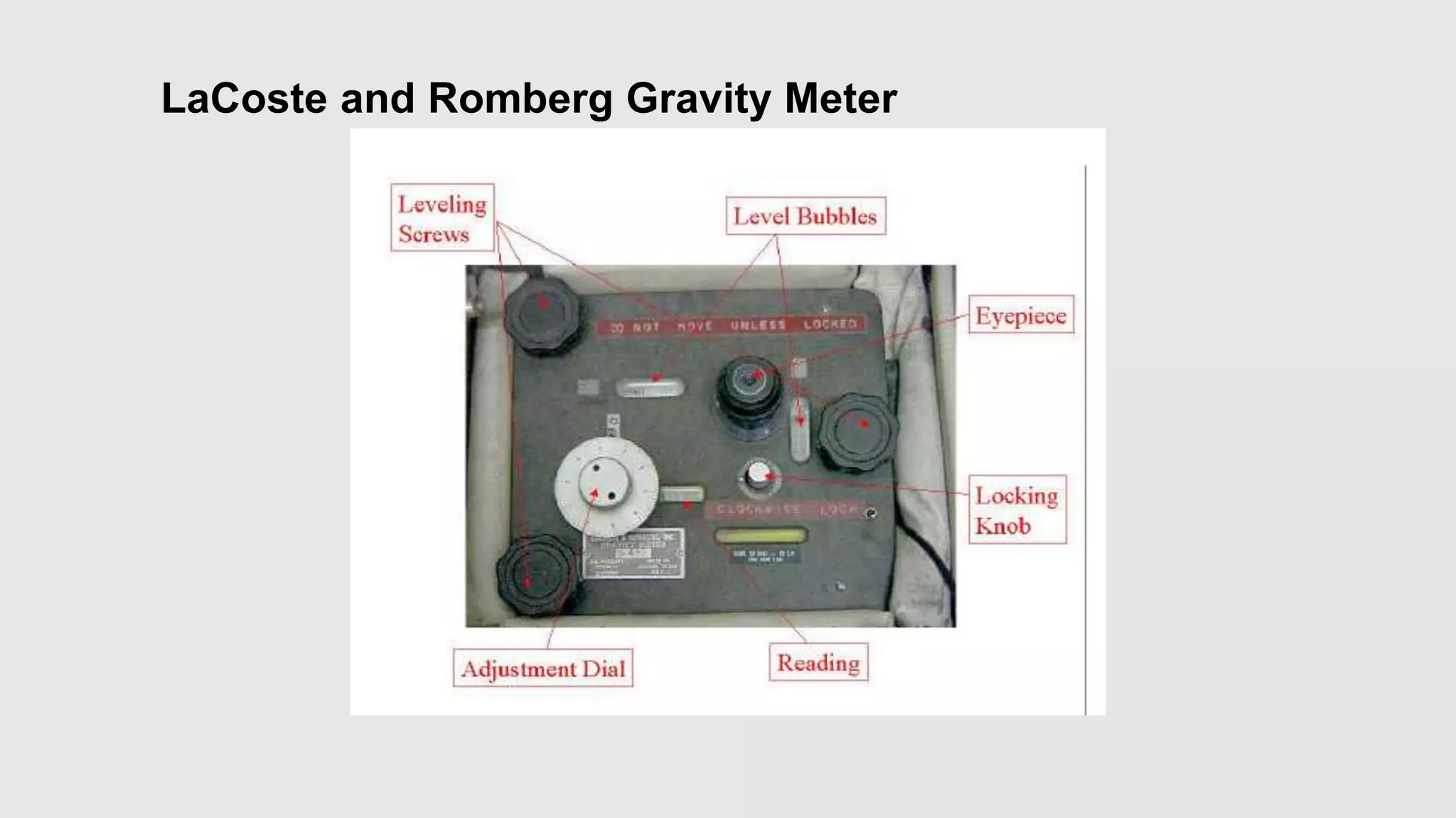 LaCoste and Romberg Gravity Meter
 